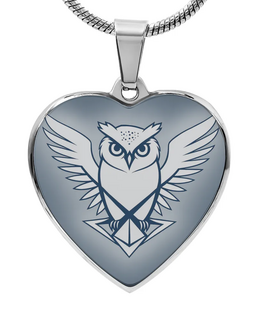 White Owl -  Graphic Halskette